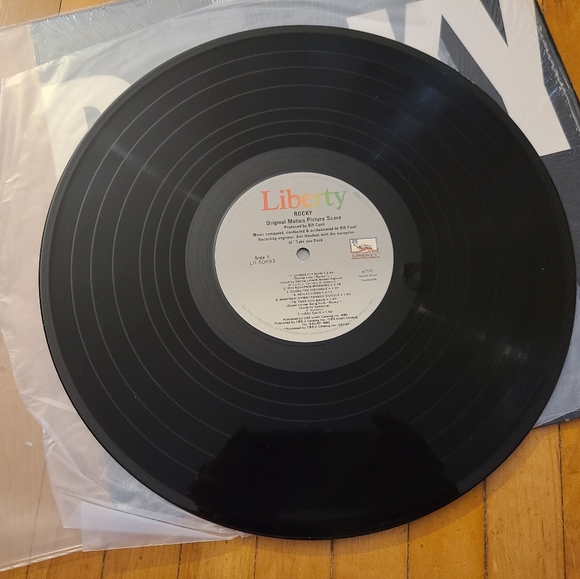 Original Motion Picture Score Rocky vintage vinyl album. Black white LP pristine - Picture 5 of 7